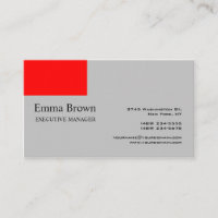 Tendance moderne élégant argent gris rouge Plaiin