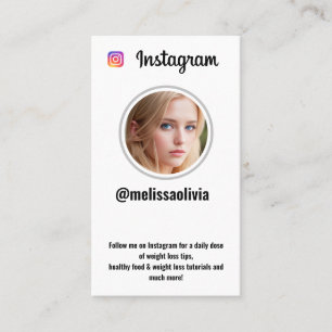 carte de visite tendance photo Instagram médias so