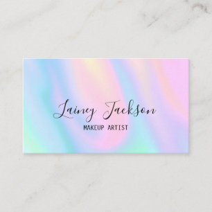 Carte De Visite Tendance rose pastel abstrait violet vagues