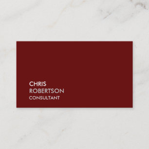 Carte de visite tendance rouge foncé attrayant