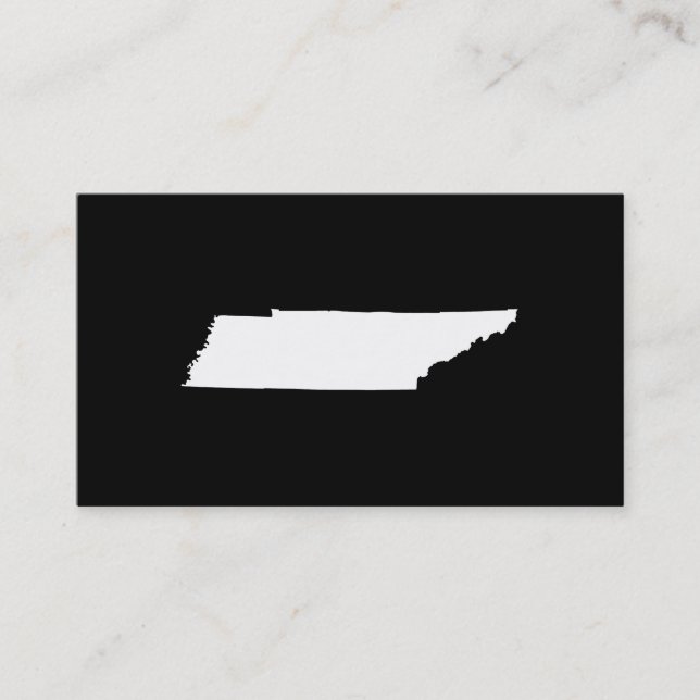 Carte De Visite Tennessee en blanc (Devant)