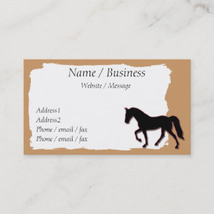 Carte De Visite Tennessee Walking Horse Profil de la bannière