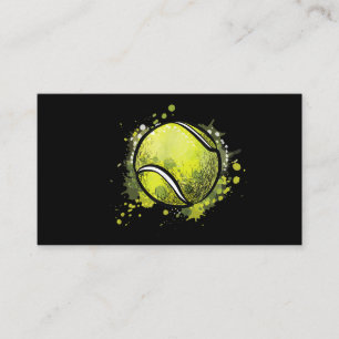 Carte De Visite Tennis Ball Sports Et Tennis Lover Noël
