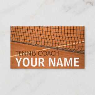 Carte De Visite Tennis Coach Votre Nom Instructeur Professionnel N