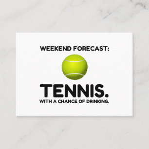 CARTE DE VISITE TENNIS PRÉVUS LE WEEK-END