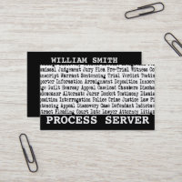 Terminologie juridique du serveur de processus