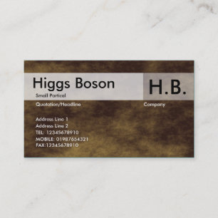 Carte De Visite Terrain planétaire