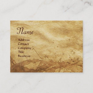CARTE DE VISITE TERRE / ALLÉGATION AVEC ANIMAUX SAUVAGES