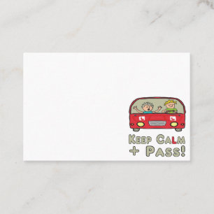 Carte De Visite Test de conduite calme