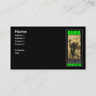 CARTE DE VISITE TÊTE NOIRE DE BAHIA