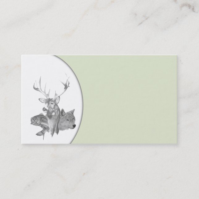 Carte De Visite Têtes animales (Devant)