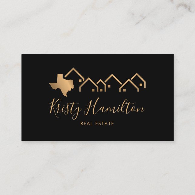 Carte De Visite texas immobilier professionnel immobilier immobili (Devant)