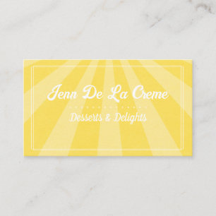 Carte De Visite Texte blanc Sunshine Sky Funky Vintage