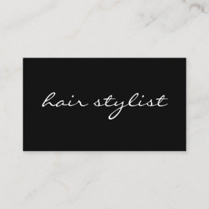 Carte De Visite Texte cursif minimaliste