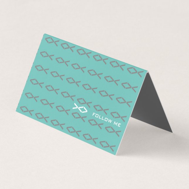 Carte De Visite Texte de poisson Jésus (Devant)