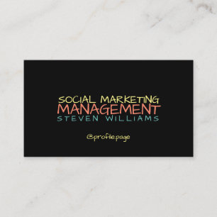 Carte De Visite Texte de style d'art de bruit de rue