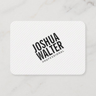 Carte De Visite Texte en gras simple avec bandes