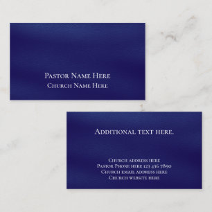 Carte De Visite Texte personnalisé Christian Church Pastor Personn