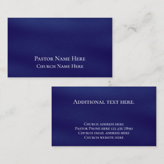 Carte De Visite Texte personnalisé Christian Church Pastor Personn