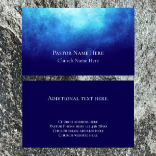 Carte De Visite Texte personnalisé Christian Church Pastor Personn