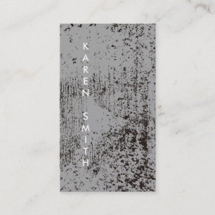 Carte De Visite Texte vertical Style moderne Grunge