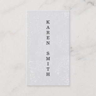 Carte De Visite Texte vertical Style moderne Grunge
