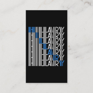 Carte De Visite textuel d'hillary clinton