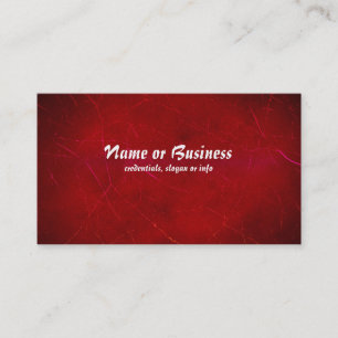 Carte De Visite Texture Abstraite rouge-sang avec traits