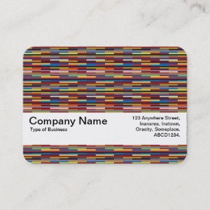 Carte De Visite Texture Band V2 - Rayures Colorées