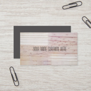 Carte de visite texture bois aspect industriel