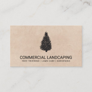 Carte De Visite Texture Brown   Arbre   Jardinage   Paysage