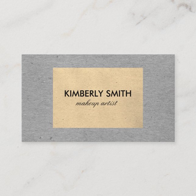 Carte De Visite Texture contemporaine à deux tons (Devant)