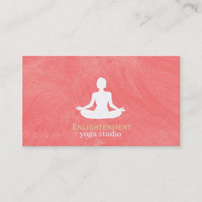 Carte De Visite Texture de brosse (goyave) (Devant)