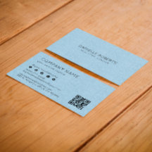 Texture de lin bleu clair QR Code