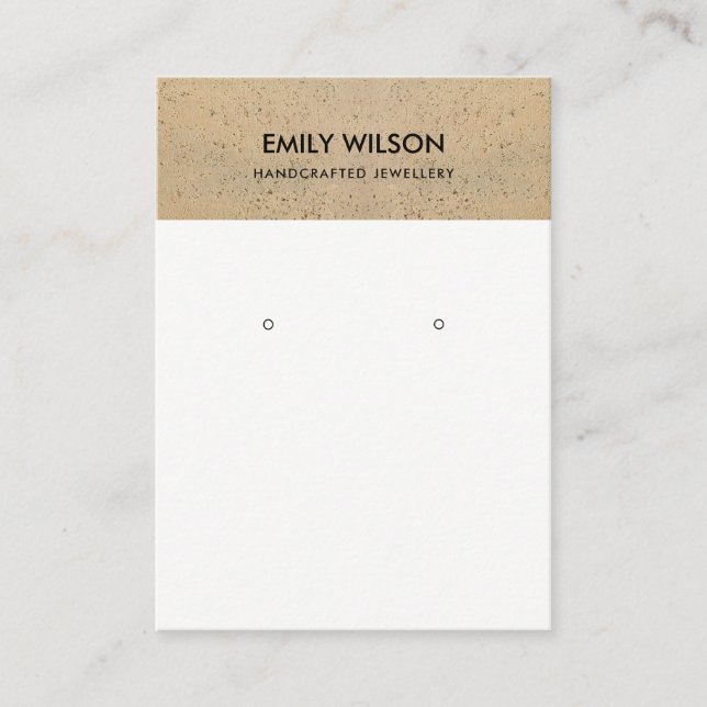 CARTE DE VISITE TEXTURE DE TEXTURE DE CÉRAMIQUE RUSTIQUE DE TERRAC (Devant)