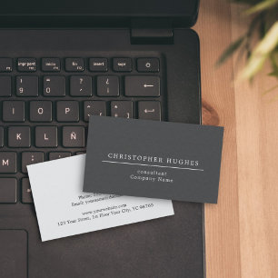 Carte De Visite Texture élégante Gris Blanc Ligne Procureur en dro