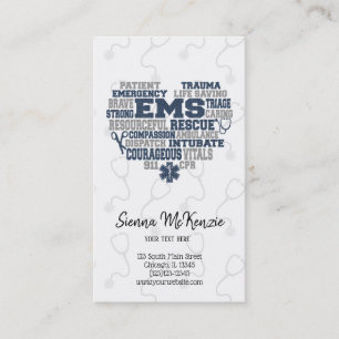 Carte De Visite Texture EMS Denim