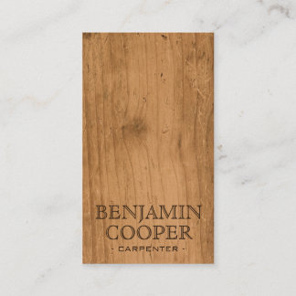 Carte De Visite Texture en bois - style B