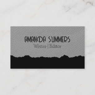 Carte De Visite Texture en cuir   Effet Torn