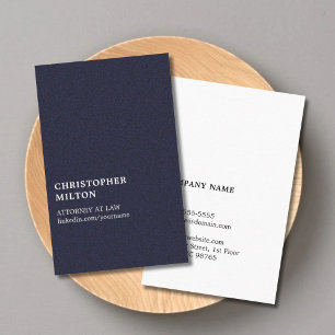 Carte De Visite Texture épurée minimaliste Consultant bleu