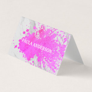 Carte De Visite Texture expressive de marbre de peinture