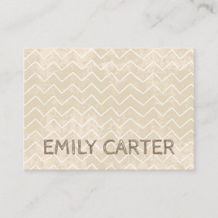 Carte De Visite Texture Grunge Wood Motif croisé