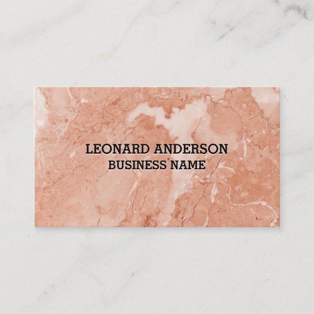 Carte De Visite Texture | Marbre (Devant)