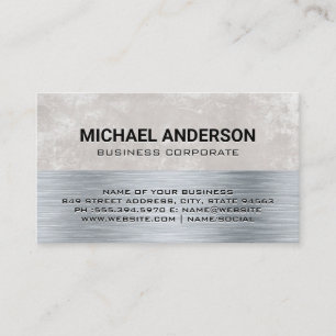 Carte De Visite Texture métallique   Arrière - plan Grungy