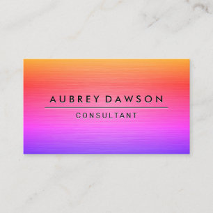 Carte De Visite Texture métallique colorée