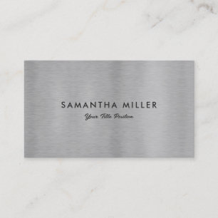 Carte De Visite Texture métallique de luxe minimaliste