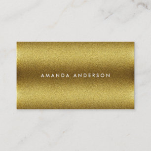 Carte De Visite Texture minimaliste de Parties scintillant d'or