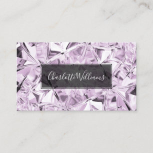Carte De Visite Texture moderne violet diamant tendance