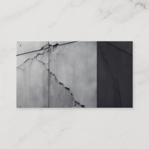Carte De Visite Texture Motif en béton gris transparent