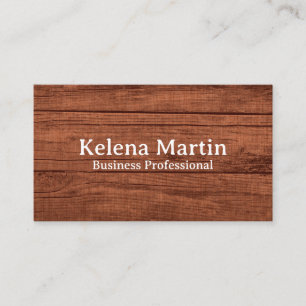 Carte De Visite Texture murale en bois de la grange Brown